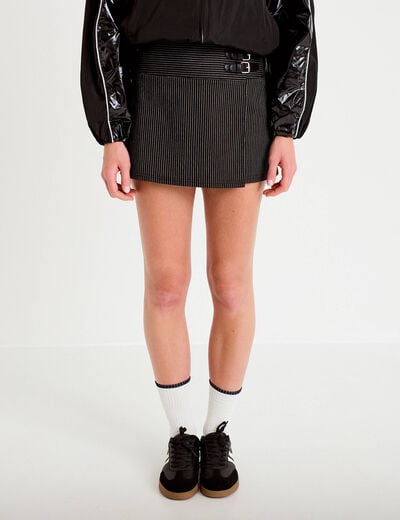 Jupe-short courte noir femme