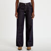 Jeans droit taille basse denim brut clean femme