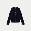 Gilet manches longues bleu marine femme