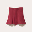 Jupe courte &eacute;vas&eacute;e stretch rouge fonc&eacute; femme