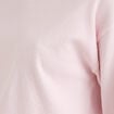 Pull ample manches longues fin rose clair femme