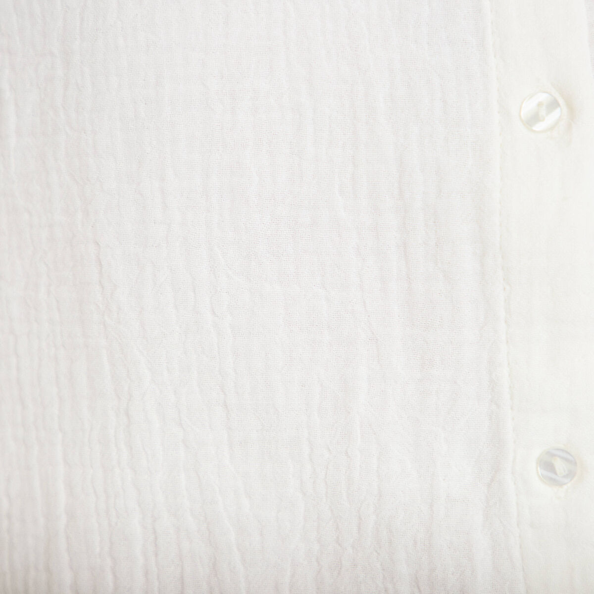 Chemise manches 3/4 ecru femme