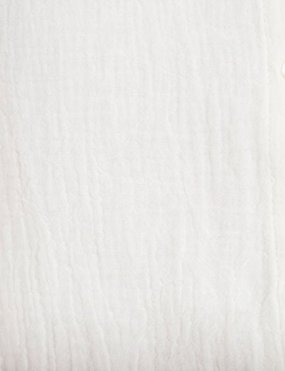 Chemise manches 3/4 ecru femme