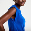T-shirt col rond sans manches bleu electrique femme