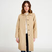 Trench col chemise sable femme