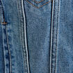 Veste cintr&eacute;e en jean col classique denim double stone femme