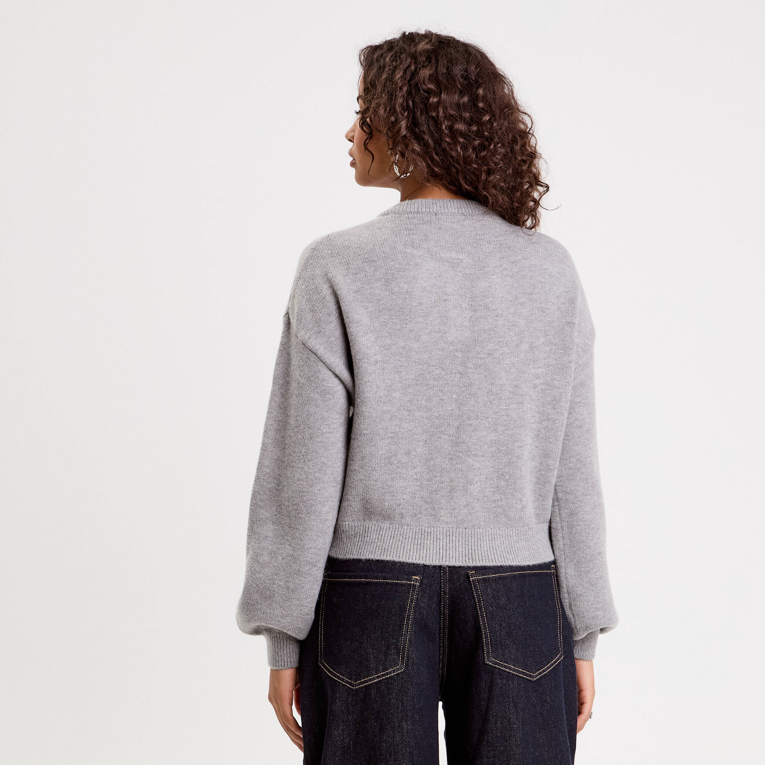 Haut Femme Maurices Gris Foncé/violet/or - Manches 3/4, Encolure Trou De Serrure, Dentelle - Taille S - Neuf