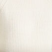 Pull manches longues ecru femme