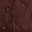 Veste ample manches longues marron fonc&eacute; femme