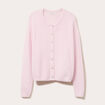 Gilet manches longues rose clair femme