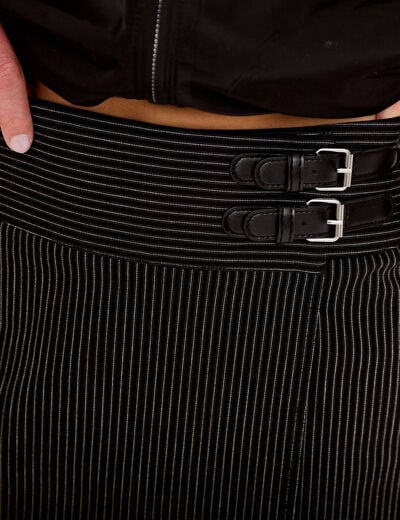 Jupe-short courte noir femme
