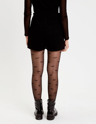 Jupe-short courte noir femme