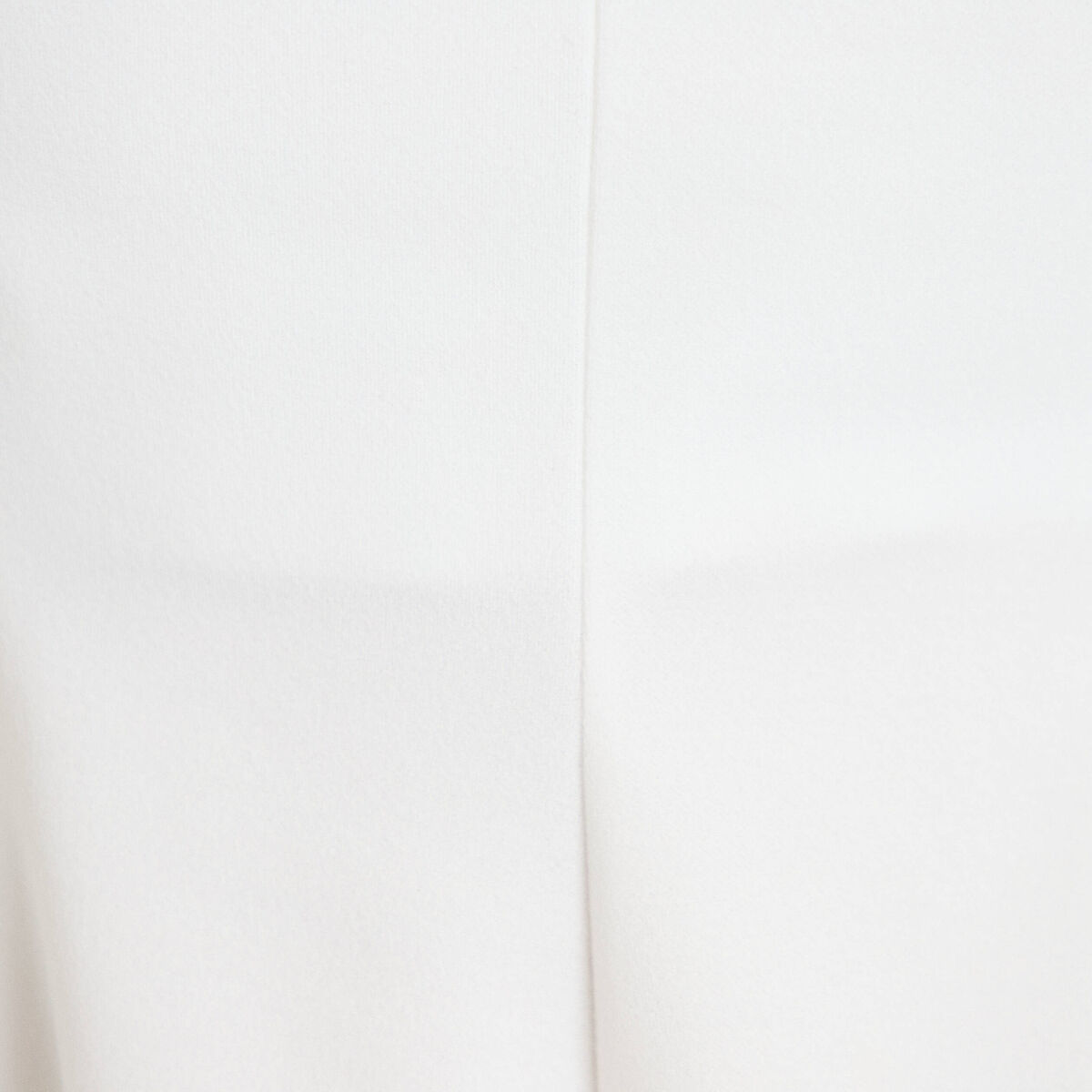 Top cintr&eacute; col carr&eacute; sans manches ecru femme