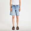 Bermuda en jean avec ceinture amovible denim triple stone femme