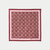 Foulard satin&eacute; soyeux rouge femme