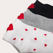 Lot de 3 paires de chaussettes fantaisie noir femme