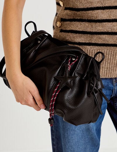Sac port&eacute; &eacute;paule noir femme