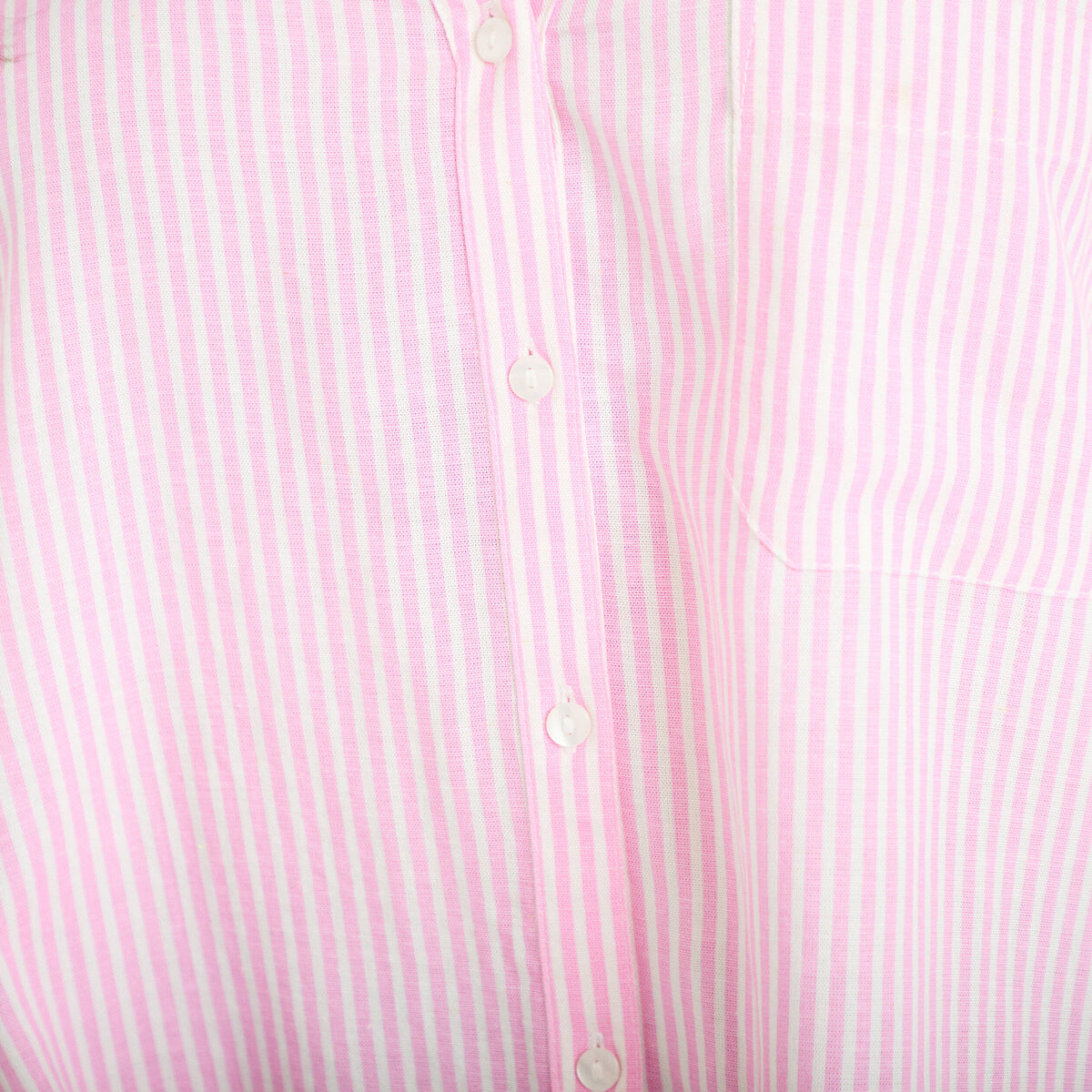 Chemise col classique manches 3/4 rose femme