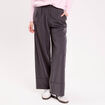 Pantalon large taille standard gris clair femme