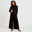 Veste ajust&eacute;e manches longues noir femme
