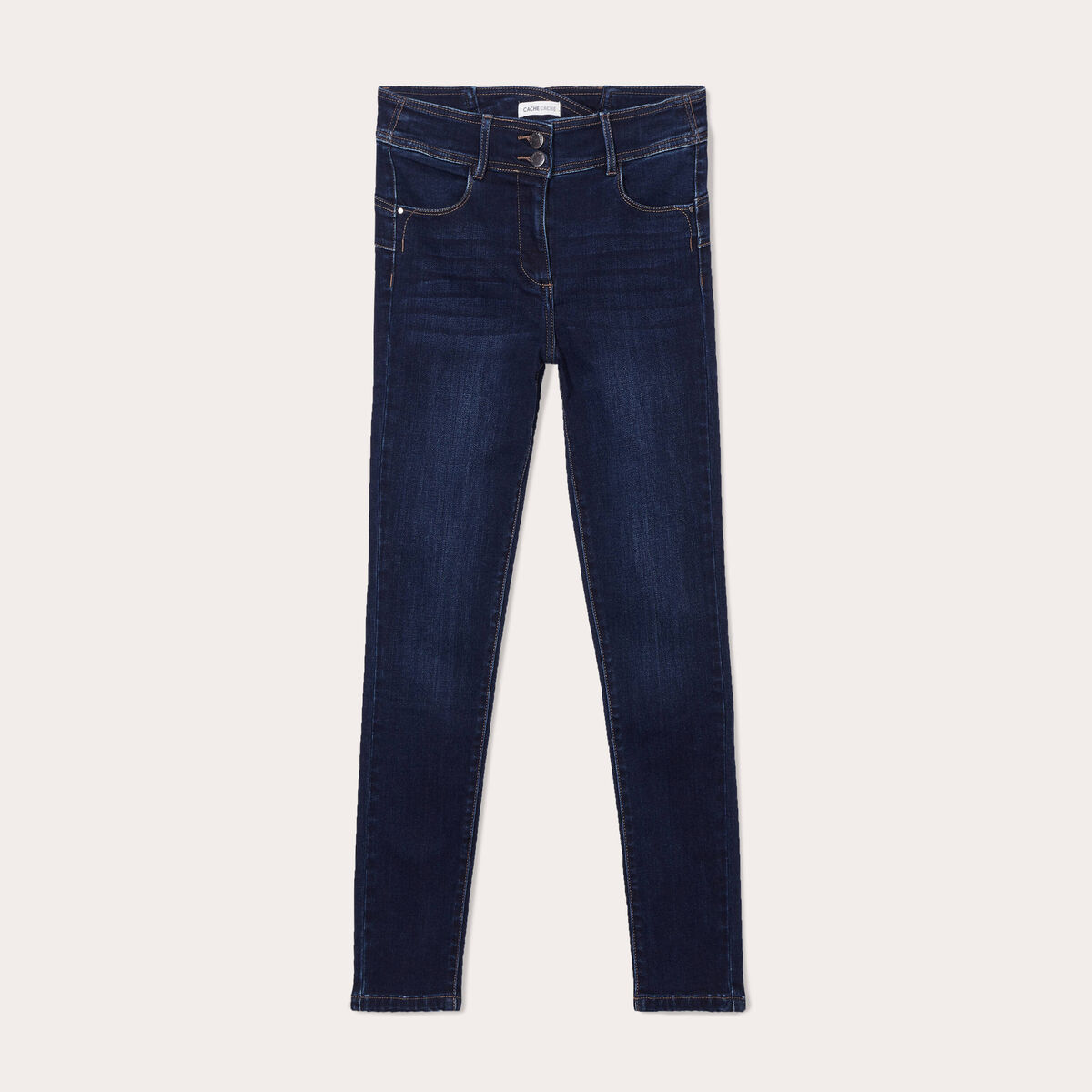 Jeans slim push-up denim brut femme