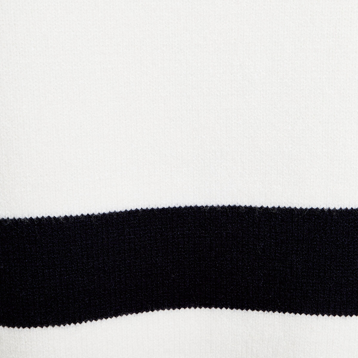 Pull col marin manches longues blanc femme