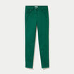 Jeans slim 5 poches vert &eacute;meraude femme