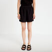 Short avec broderie noir femme