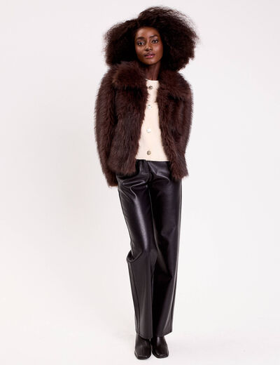 Gilet sans manches ecru femme