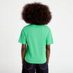 T-shirt col v manches courtes vert femme