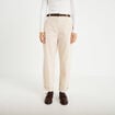 Pantalon barrel ceinture amovible ecru femme
