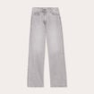 Jean wide leg taille haute Petite denim gris femme