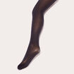 Collants fils m&eacute;tallis&eacute;s noir femme