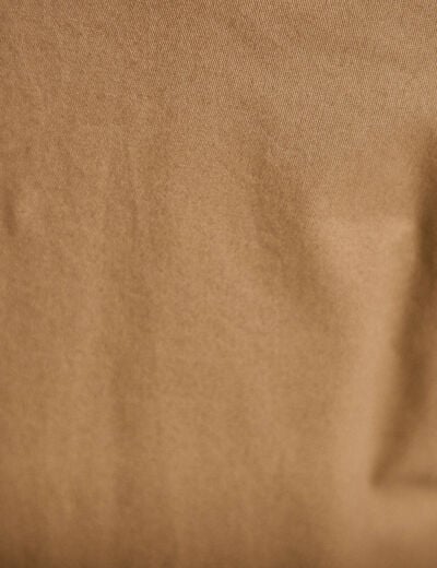 Pantalon chino 7/8&egrave;me beige femme