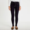 Jean skinny taille haute denim brut rinse femme