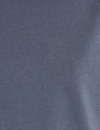 T-shirt col rond manches courtes gris femme