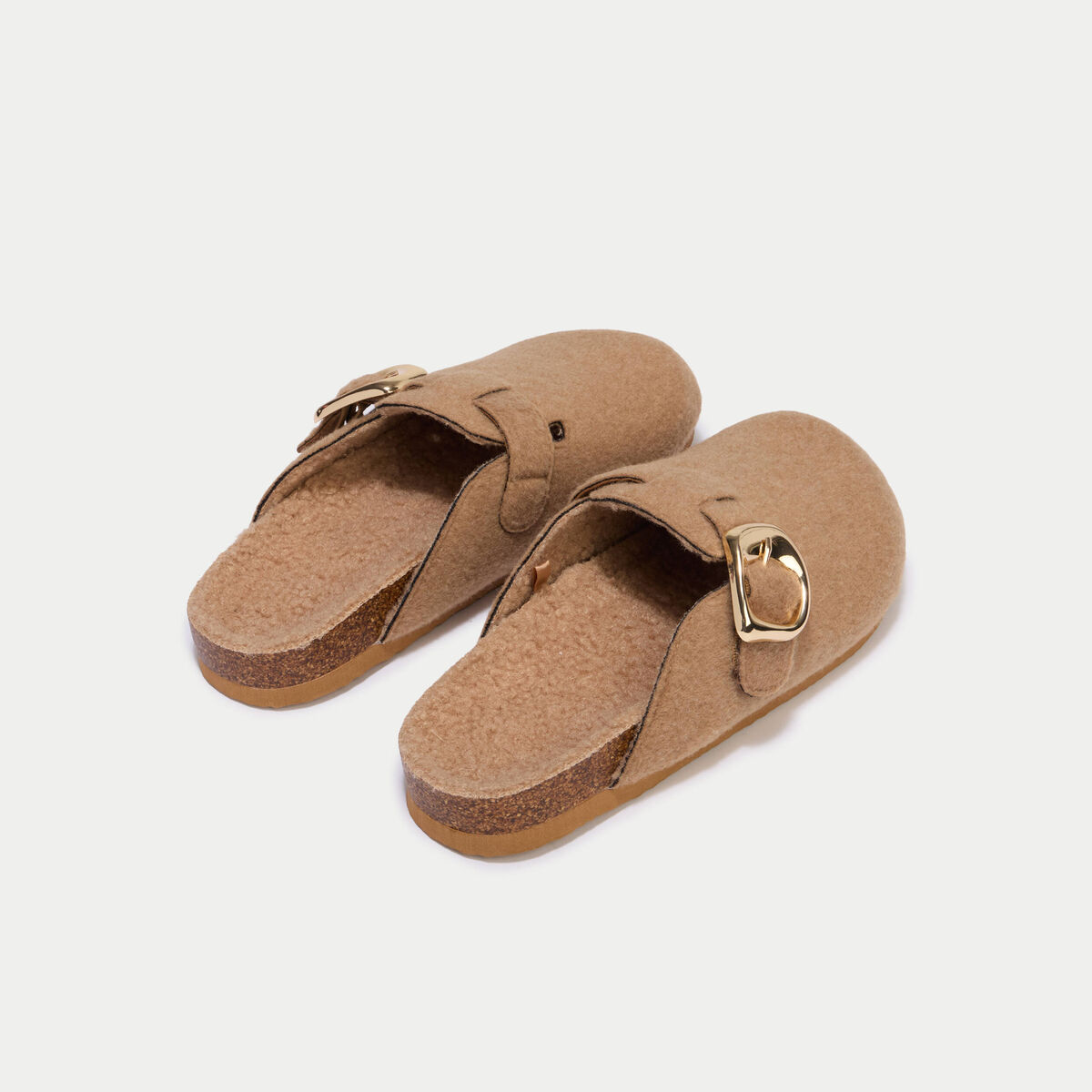 Chaussons sabot sable femme