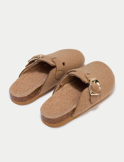 Chaussons sabot sable femme