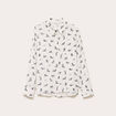 Chemise droite longue blanc femme