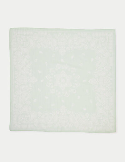 Foulard vert pastel femme