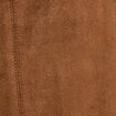Robe courte &eacute;vas&eacute;e sans manches marron femme
