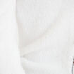 Pull col v manches longues perles ecru femme