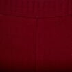 Pantalon large ceinture bijou bordeaux femme