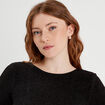 Body manches longues noir femme