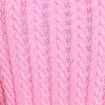 Pull torsad&eacute; rose femme