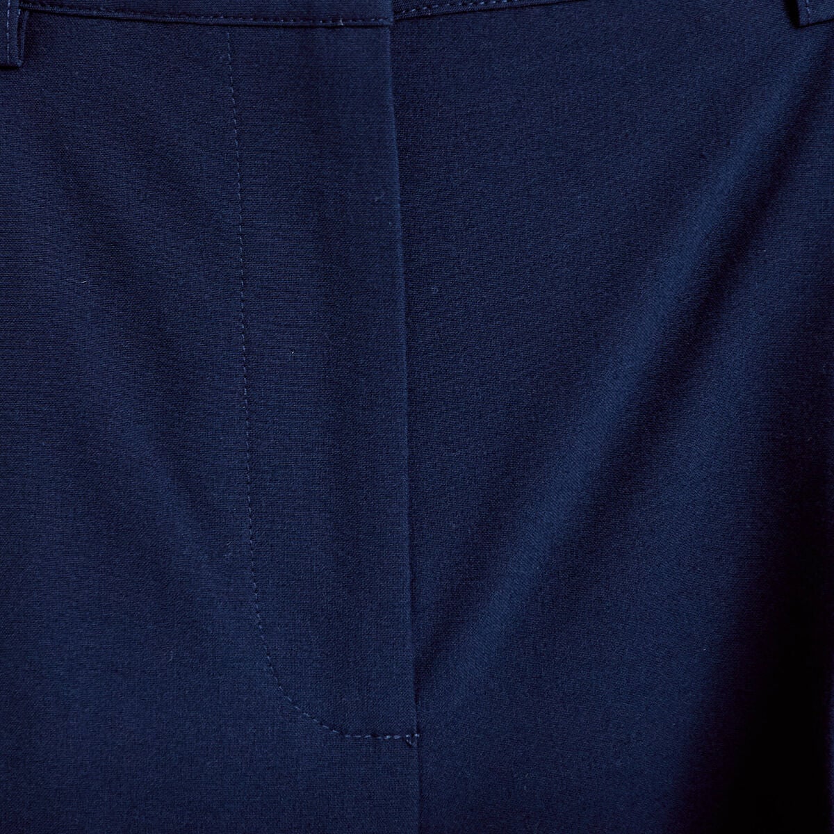 Pantalon bootcut taille standard bleu marine femme
