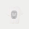 T-shirt oversize manches longues ecru femme