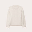 Pull manches longues ecru femme