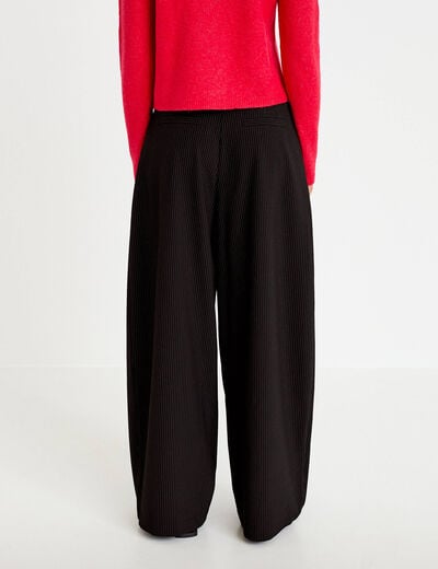 Pantalon bootcut taille standard noir femme