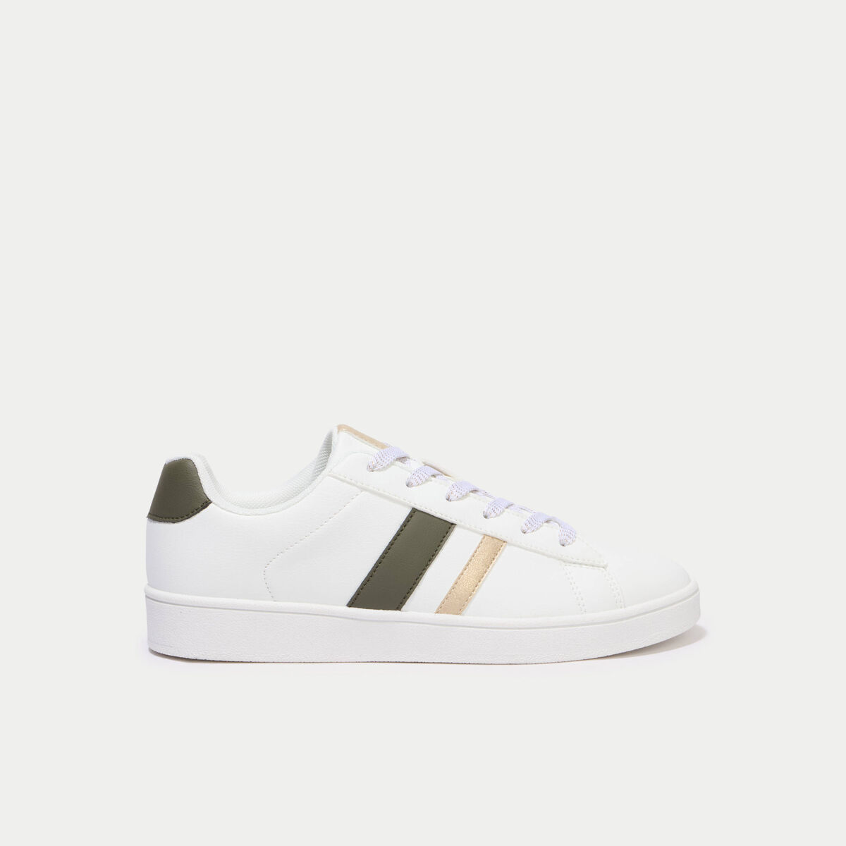 Baskets basses ecru femme